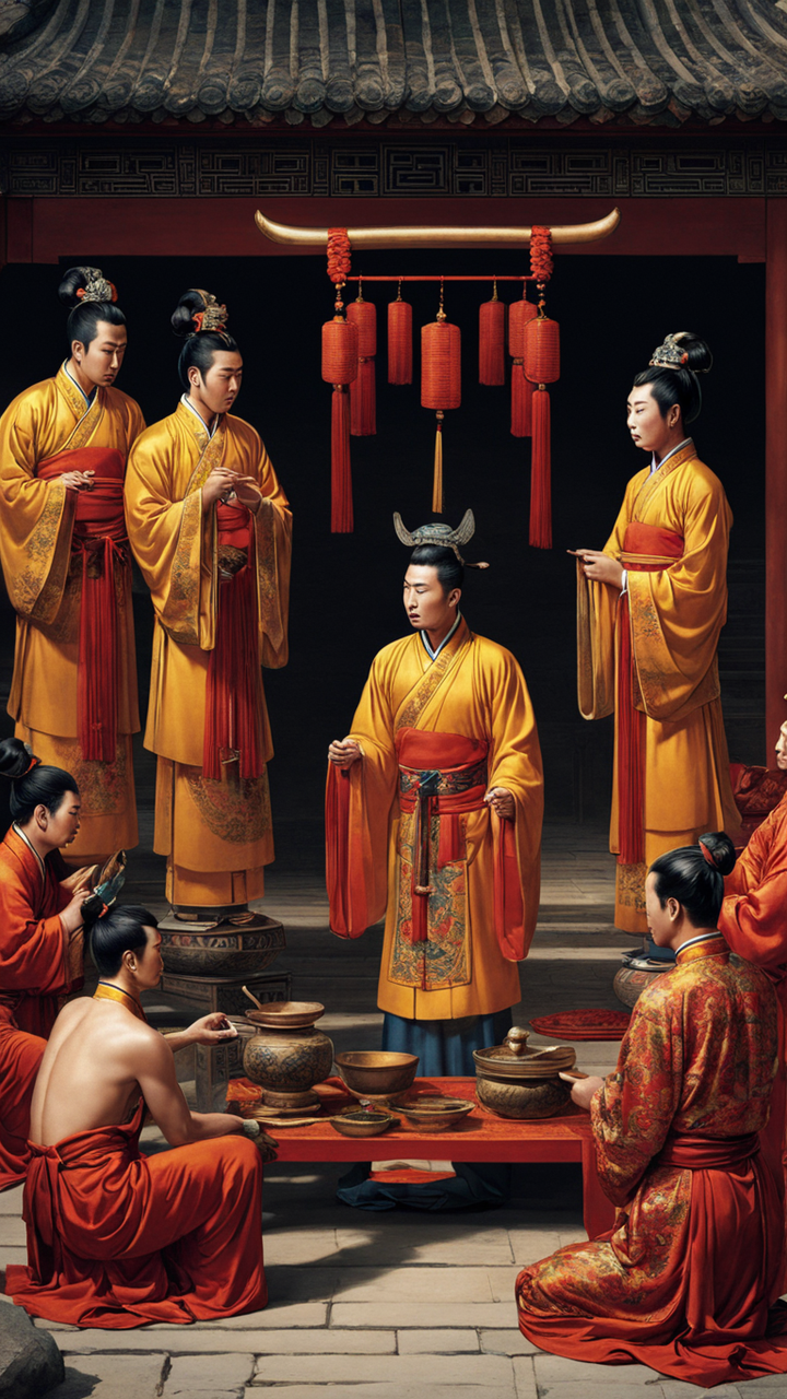 A group of Eunuchs in ancient China sacrificing their manhoo... by ...