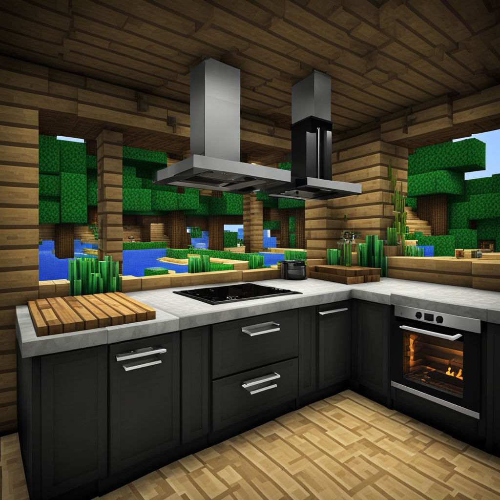 Best Minecraft Kitchen Ideas beautiful view by King Gaming Playground