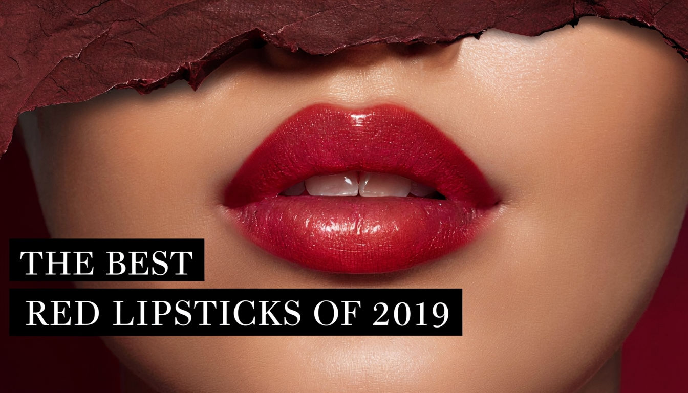 Vibrant Ruby Red Lips Promotional Art for Best Lipsticks 2019 Poster