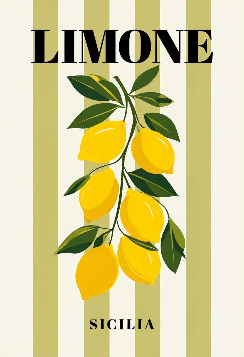 Modern Minimalist Yellow Lemons and Text T-Shirt
