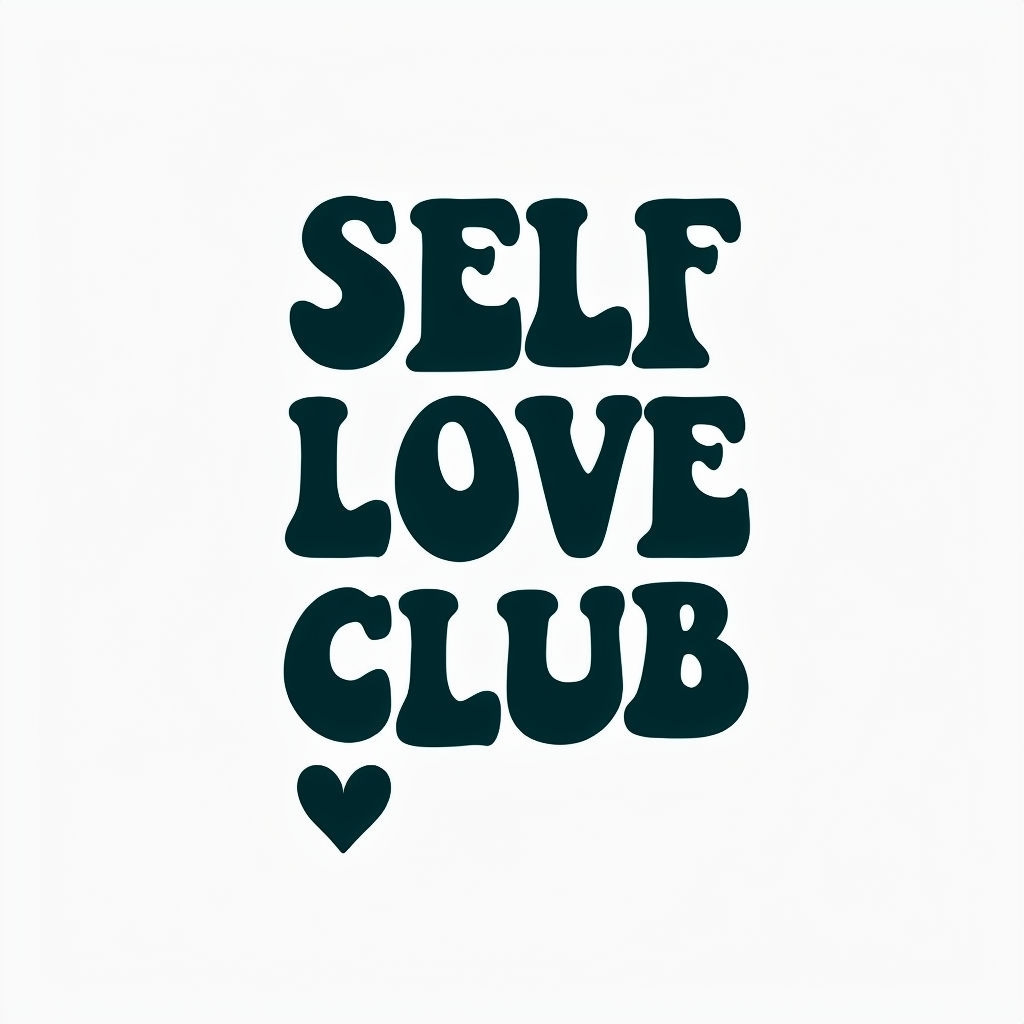 Self Love Club Minimalist Typography Graphic T-Shirt