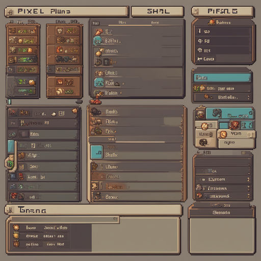 Interface menu jrpg game pixel without name by Ad Vlaz - Playground