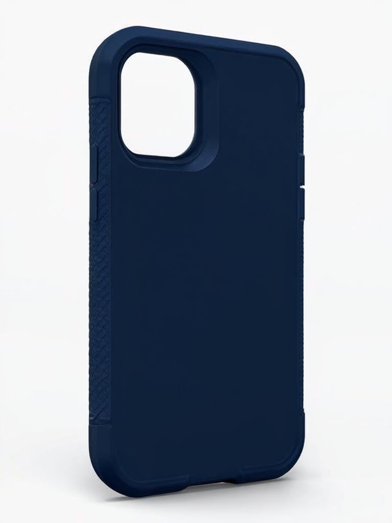 Stylish Deep Navy Smartphone Case Mockup for Creative Designs