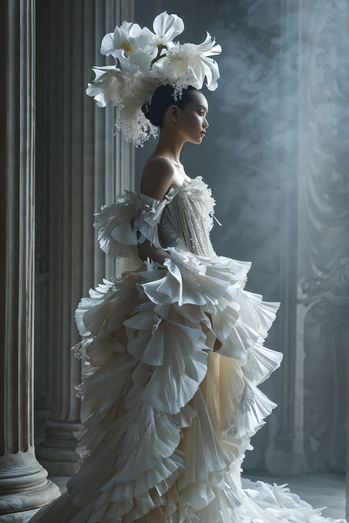 Alexander mcqueen wedding dress feathers best sale