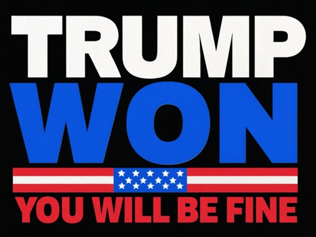 Patriotic Bold Trump Won You Will Be Fine T-Shirt