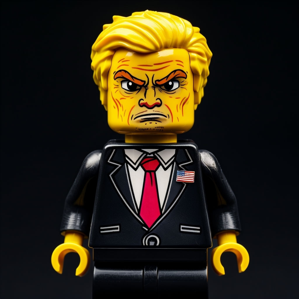 Vivid LEGO Minifigure of Famous Personality Art
