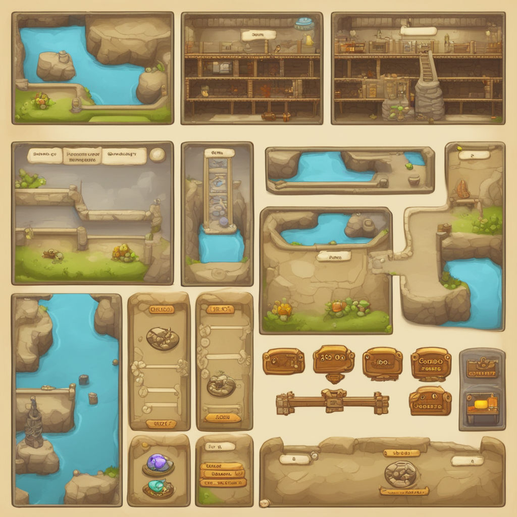 Design a map of levels for a game app by Sallet - Playground