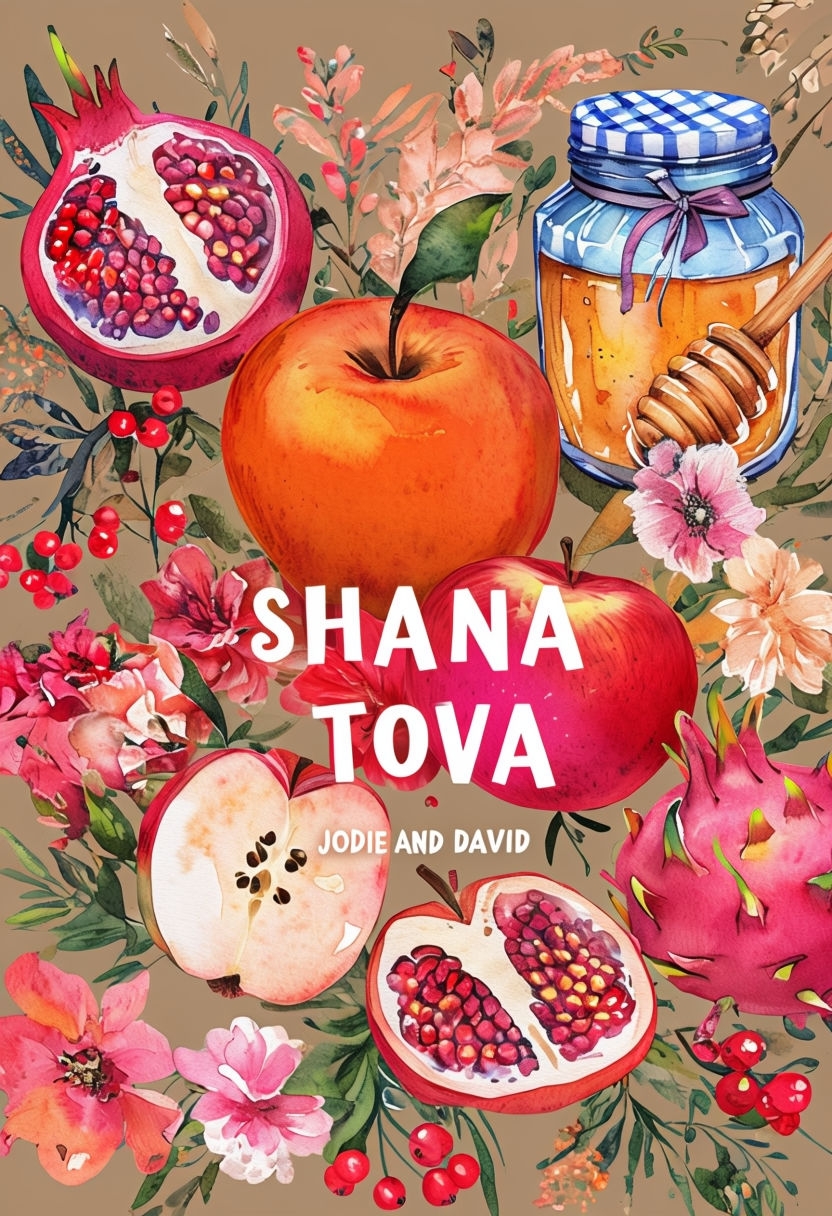 Vibrant Shana Tova Festive Greeting Card Design for Celebrations