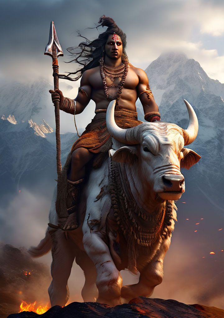 A very muscular Lord Shiva by Vivek Sharma - Playground