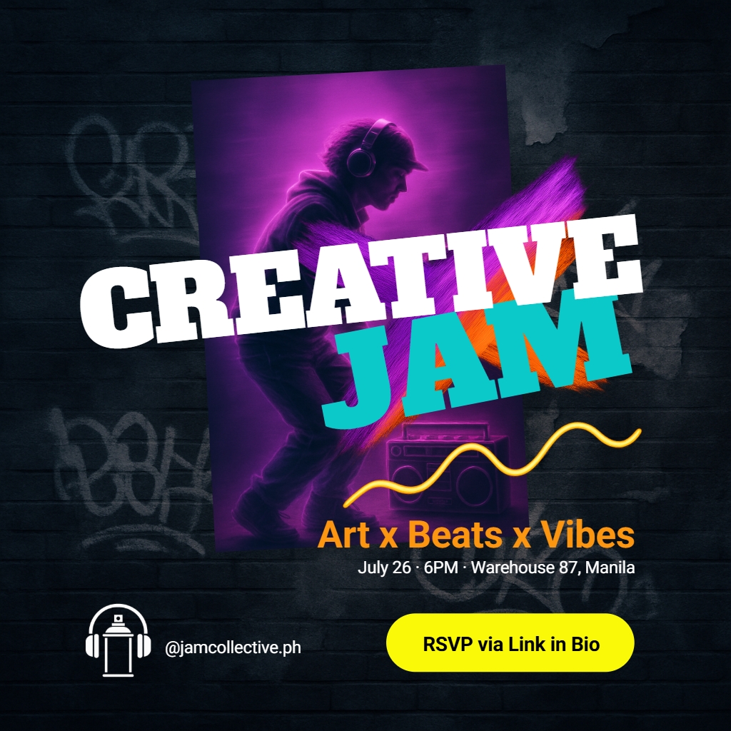 Vibrant Creative Jam DJ Event Poster with Neon Urban Aesthetic Instagram Post