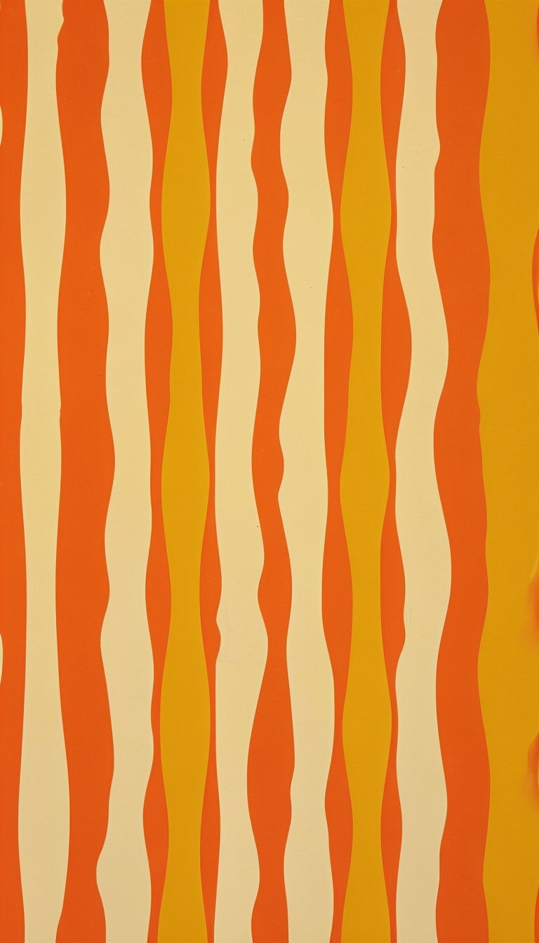 Vibrant Retro Wavy Stripes Pattern Phone Case Cover