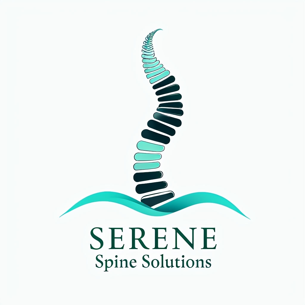 Modern Minimalist Serene Spine Solutions Logo