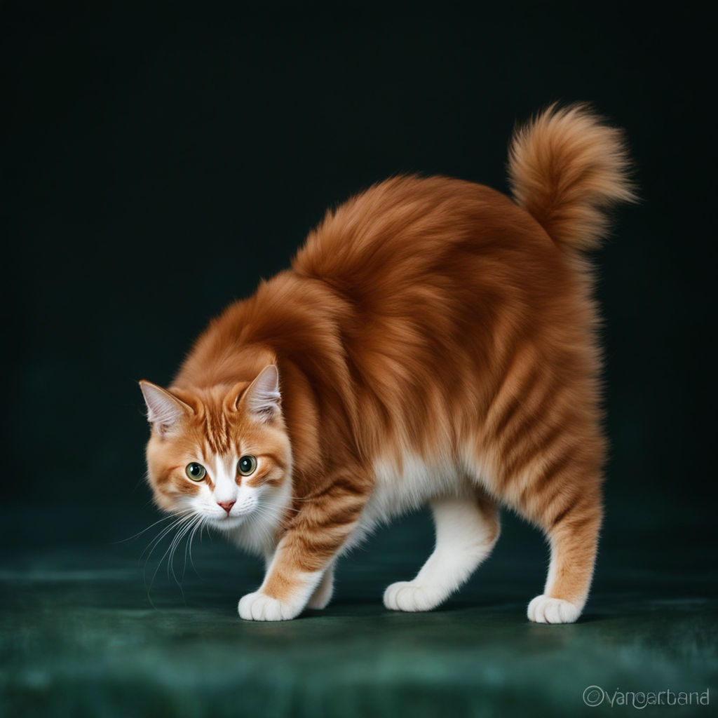 A cat of the Kuril Bobtail breed by Екатерина Евдокимова - Playground