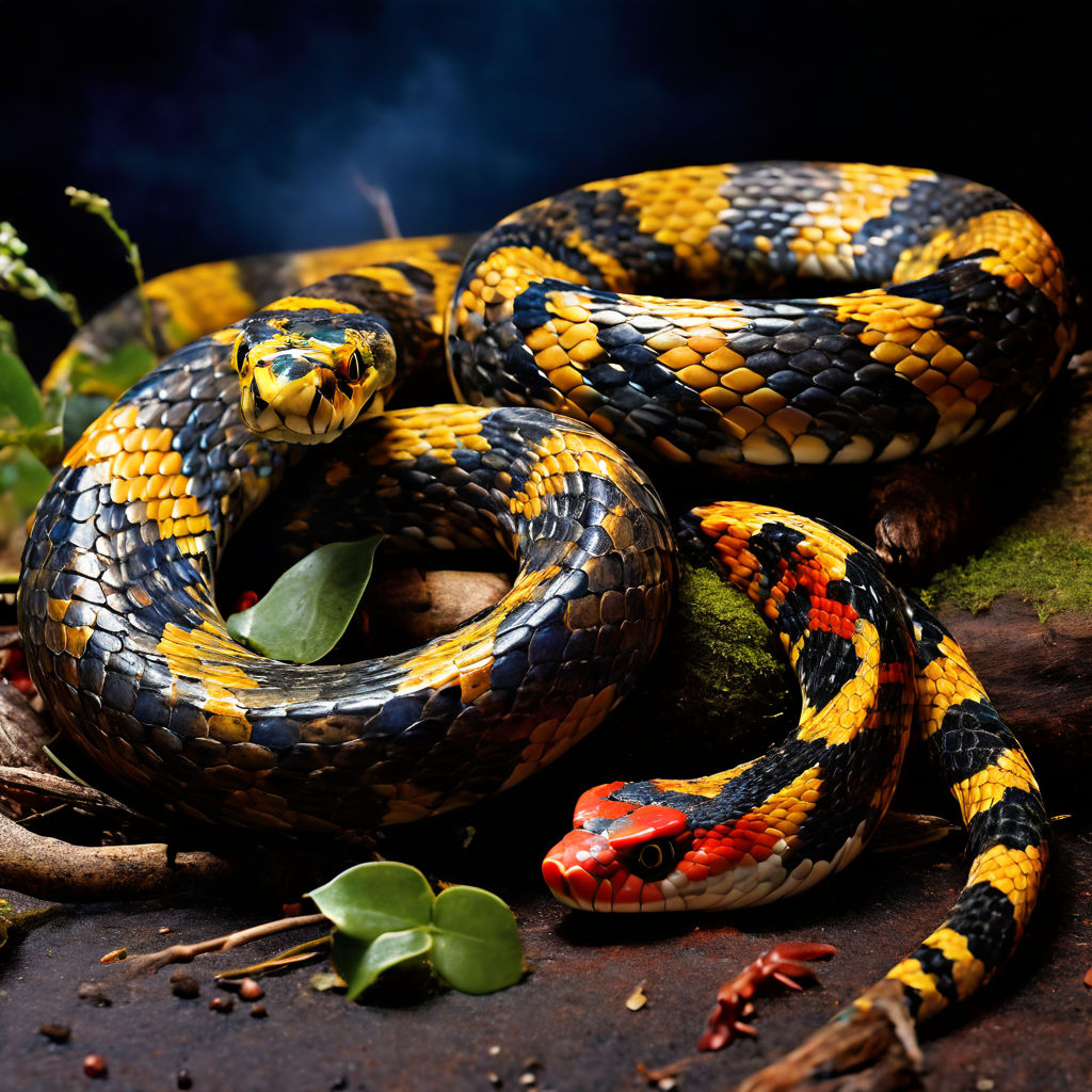 Poisonous and non-venomous snakes by Abdo Zaher - Playground