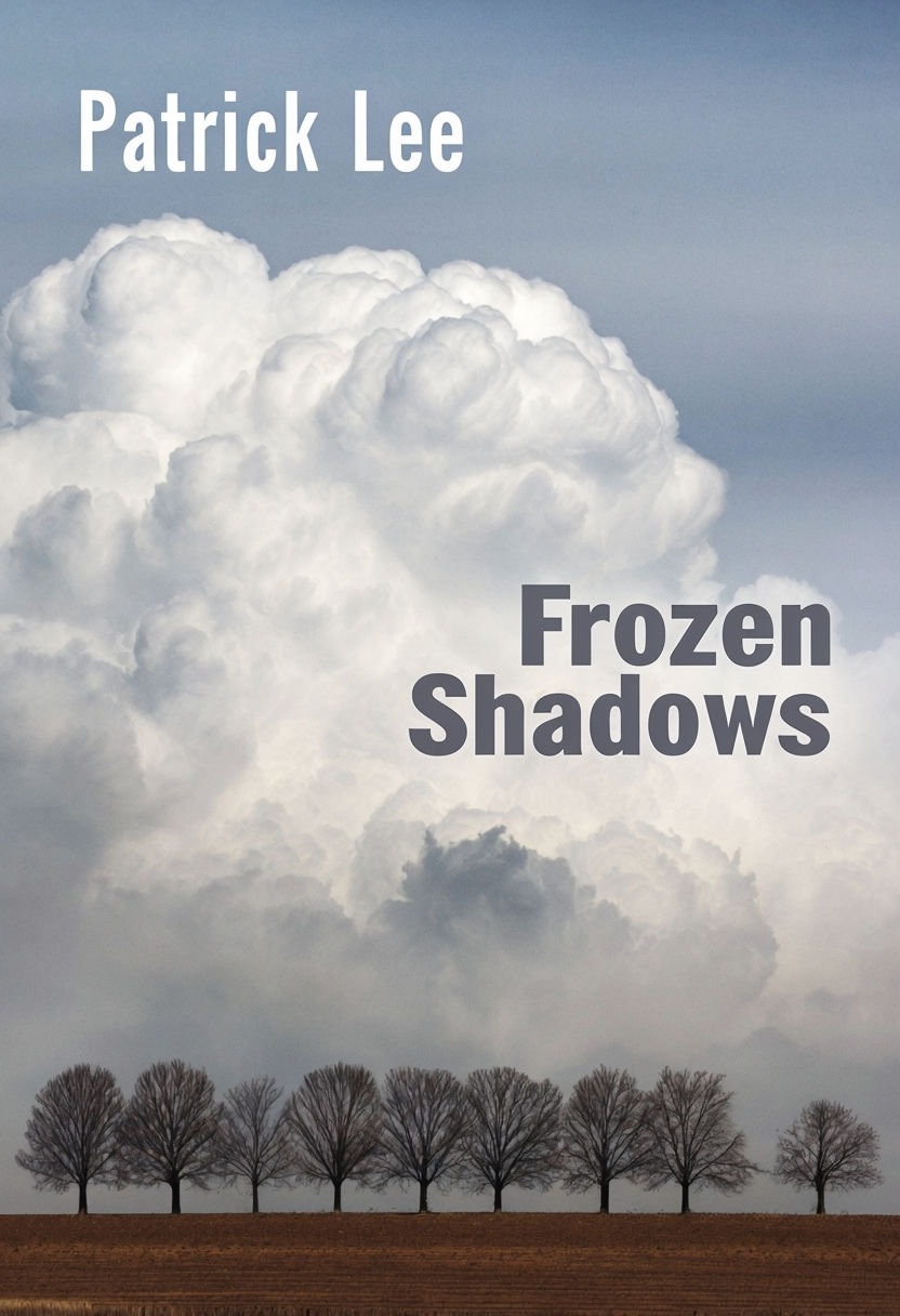 Minimalist Frozen Shadows Book Cover Design by Patrick Lee EBook Cover