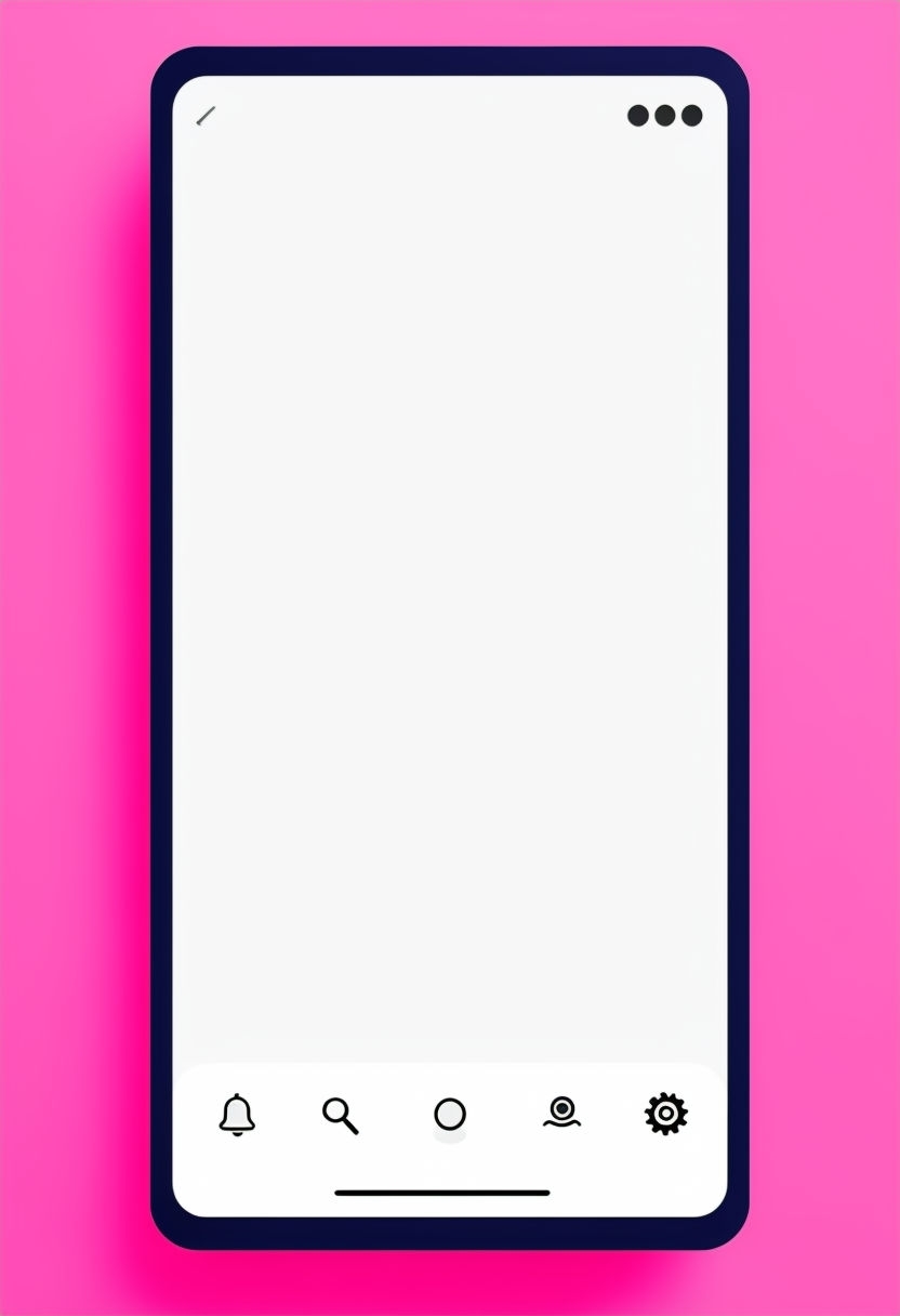 Vibrant Minimalist Hot Pink Mobile Wallpaper Design Social Media Post