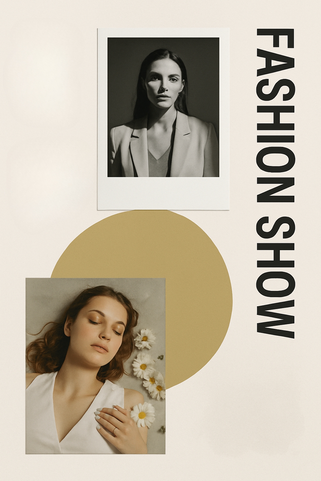 Modern Minimalist Fashion Show Promotional Flyer Design
