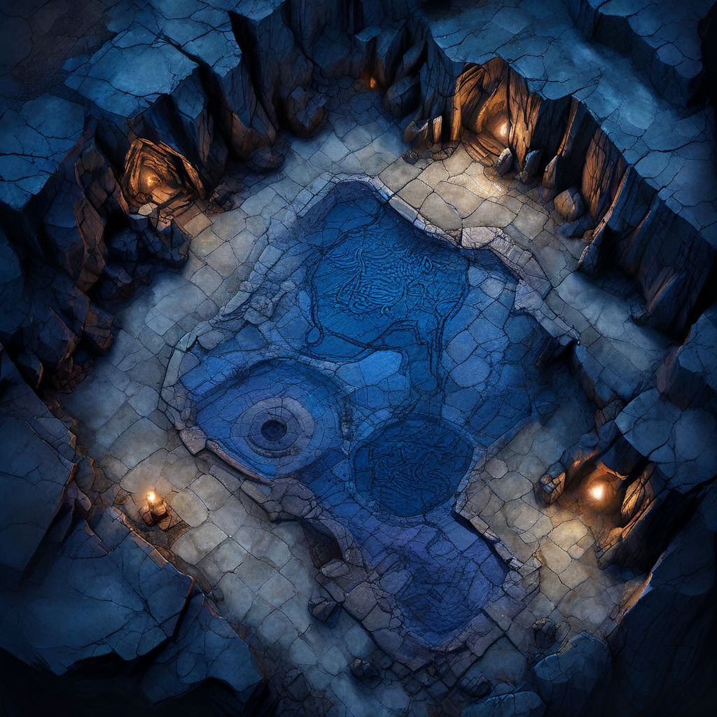 Top-down view of a dwarf mine arena by Marcel Klein - Playground