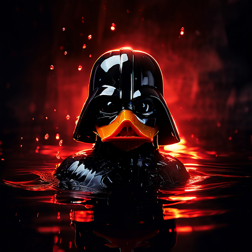 Rubber duck wearing Darth Vader helmet by Bastian Berberich - Playground