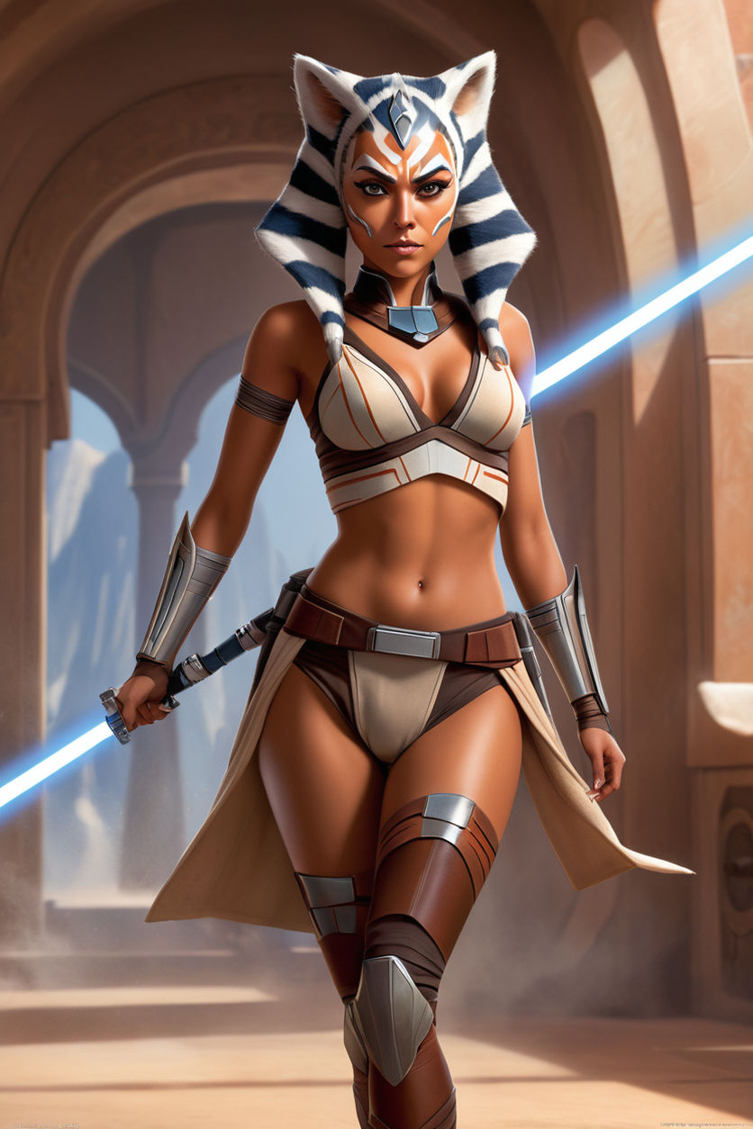 sexy nude ahsoka as a dark side sith fighting sexy nude dark side rey in  lightsaber duel