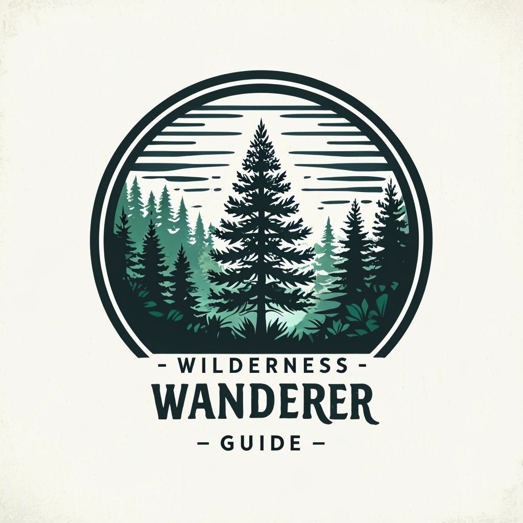 Minimalist Evergreen Tree Wilderness Guide Poster Design