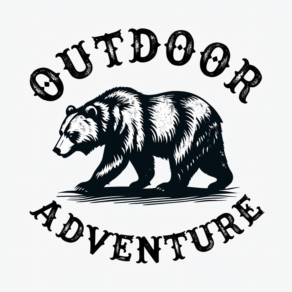 Vintage Bear Outdoor Adventure Graphic Design Mug