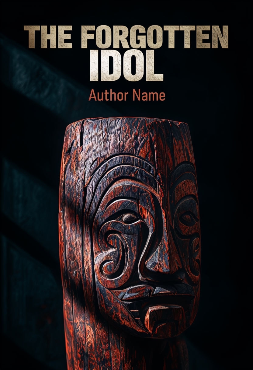 The Forgotten Idol: A Photorealistic Ancient Wood Carving EBook Cover