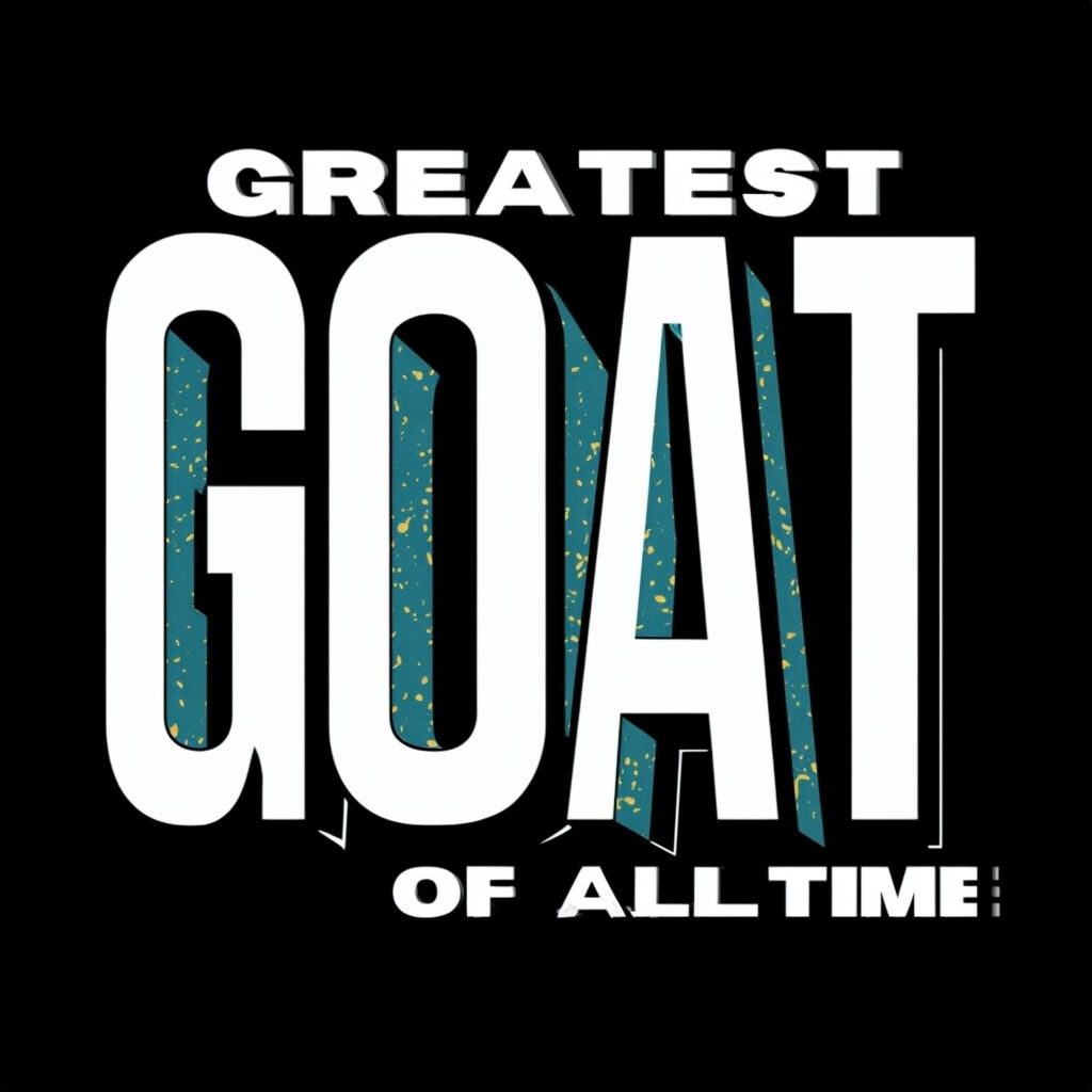 Bold GOAT Graphic Design with 3D Effects T-shirt