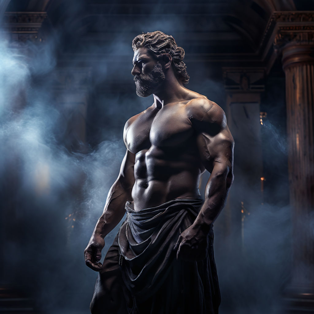 Muscular Greek man statue by Fabio Hernan Niño perez - Playground