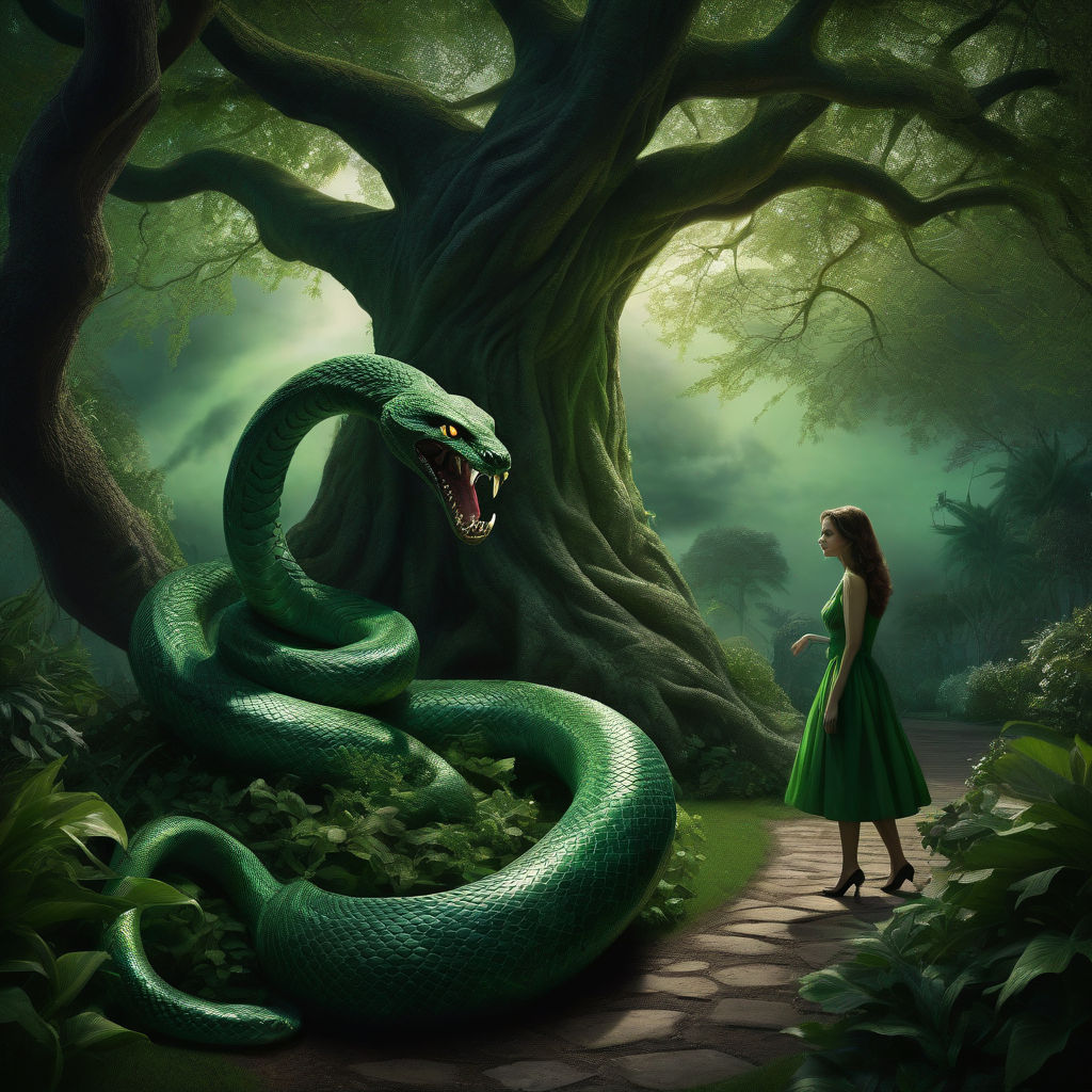 From the darkness emerges a hissing serpent by INFINITO - Playground