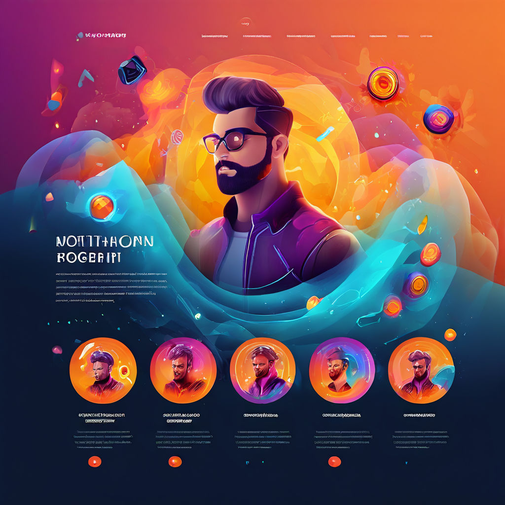 Motion graphic designer portfolio website hero section by TEHAL SINGH