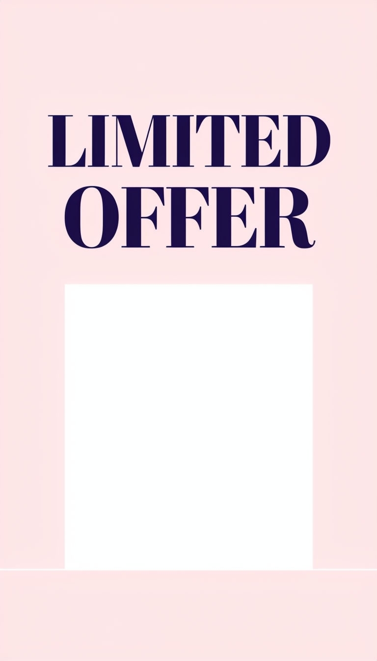 Minimalist Limited Offer Advertisement Design for Social Media Post