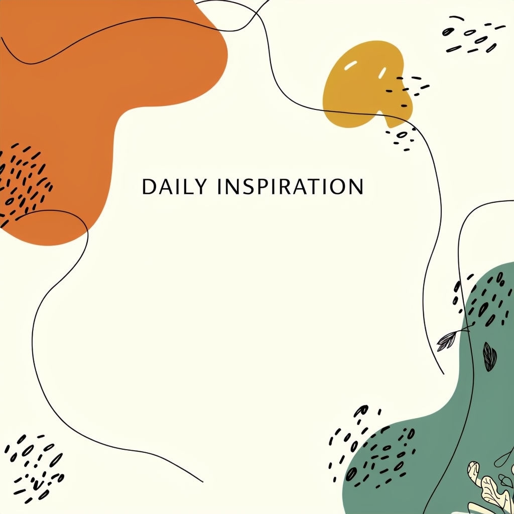 Earthy Toned Daily Inspiration Social Media Post Design