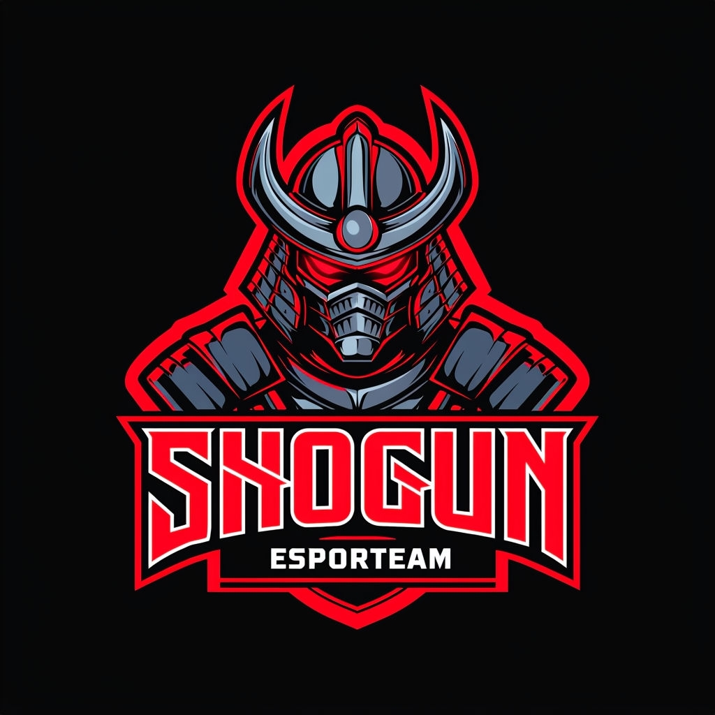Fierce Robotic Samurai Shogun Logo for Esports Brand Identity