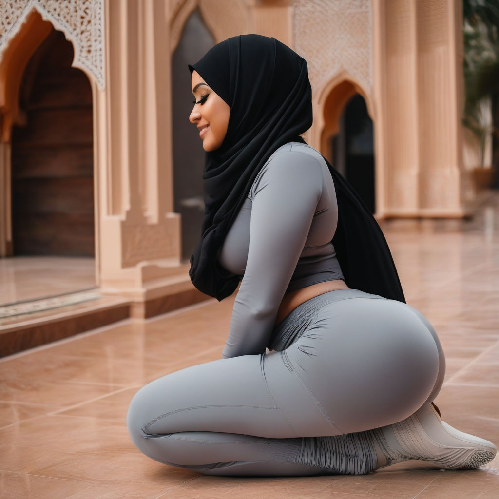 hijab yoga position ass - Playground