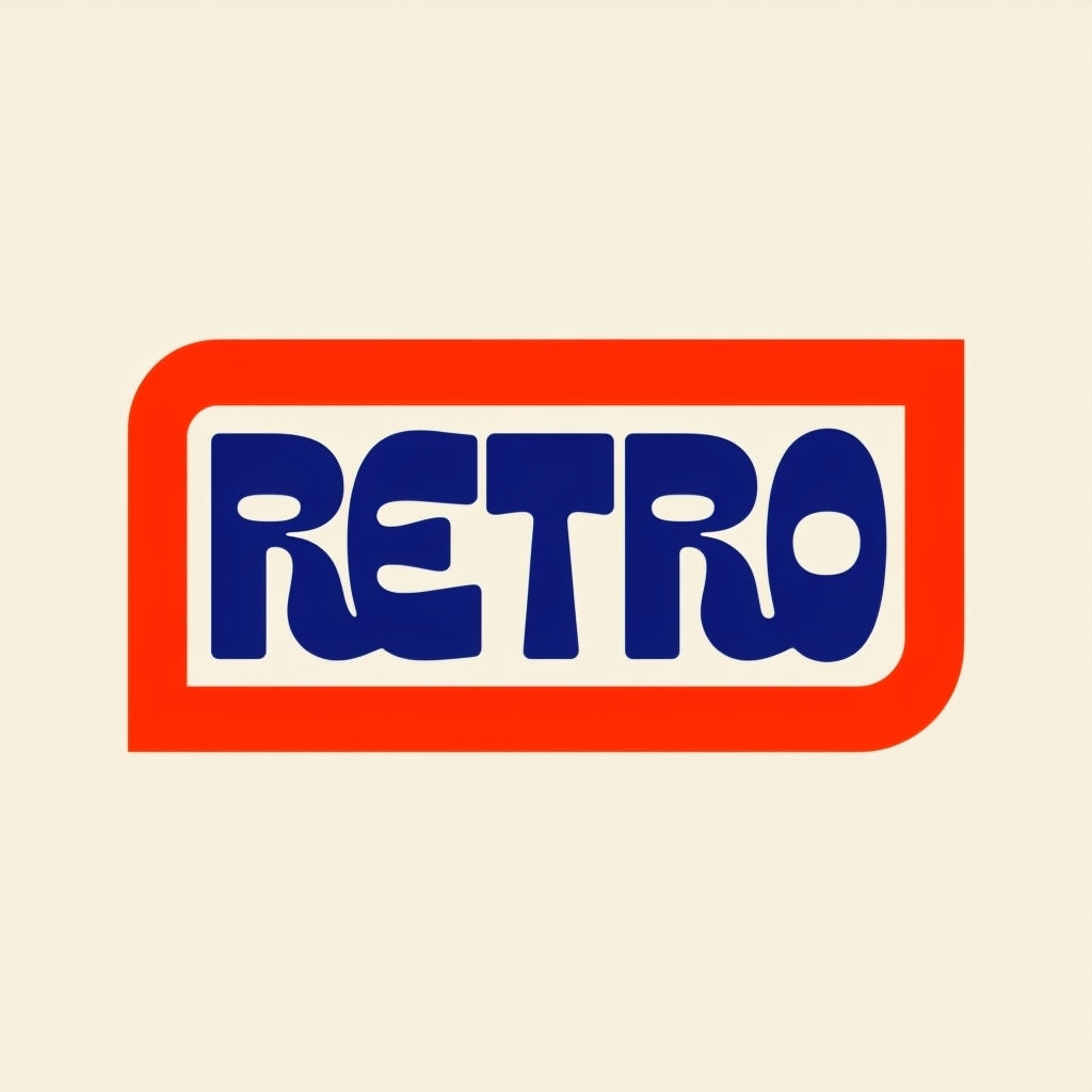 Nostalgic Retro Typography Design Bold Text Hat