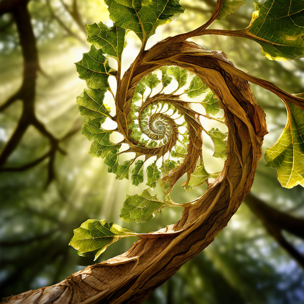 Tree branching patterns emulate the Fibonacci sequence by Mary May ...