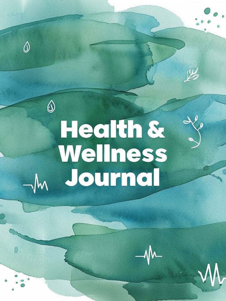 Calming Watercolor Health & Wellness Journal EBook Cover