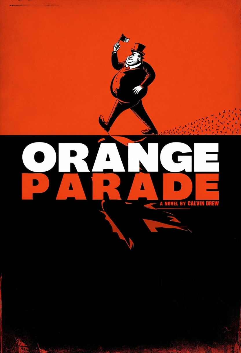 Bold Political Satire EBook Cover Design for Orange Parade