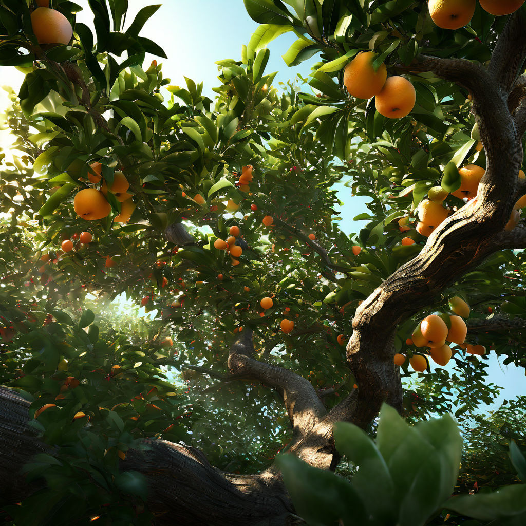 Fruit trees in Greg Rutkowski's style by Mustafa Erdinç - Playground