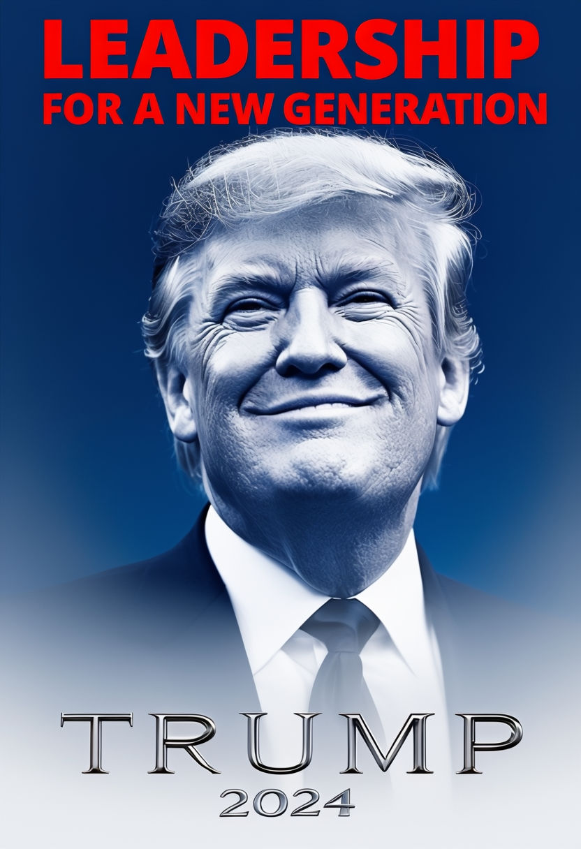 Donald Trump 2024 Leadership Campaign Poster