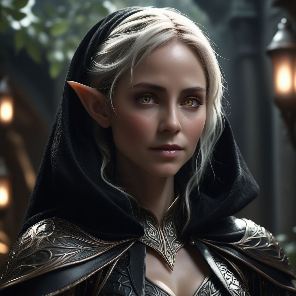 Sexy Elf girl portrait is very beautiful Sharp ears