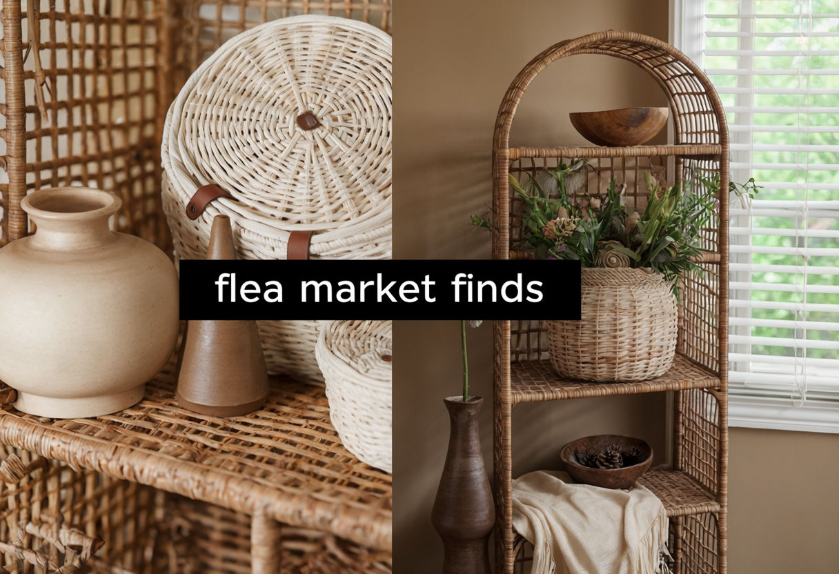 Bohemian Flea Market Finds Collage Art Decor Poster