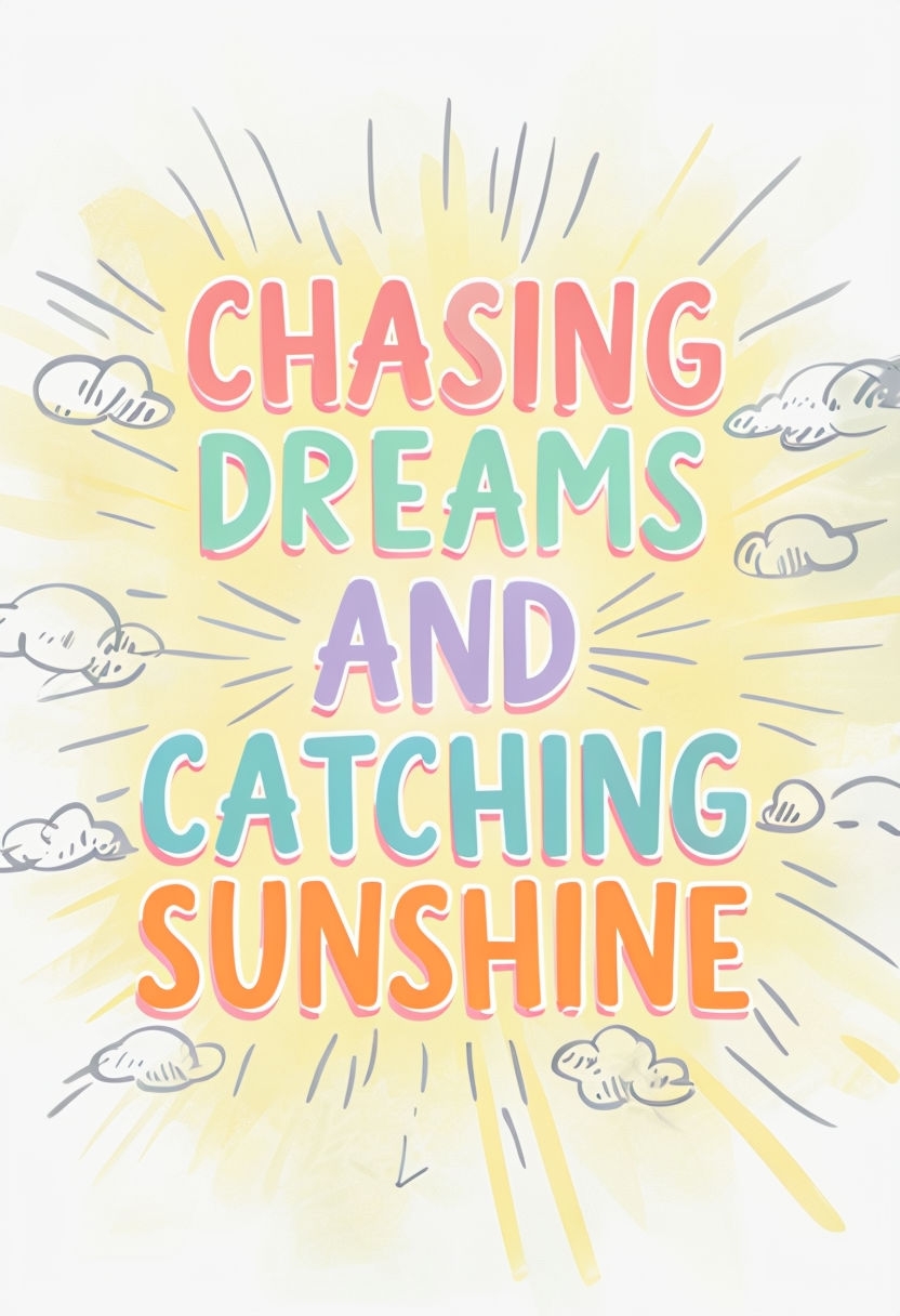 Chasing Dreams and Catching Sunshine Vibrant Poster