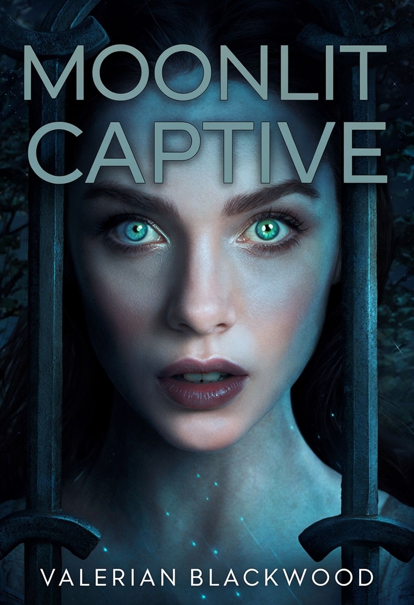 Moonlit Captive Mysterious Young Woman Portrait EBook Cover