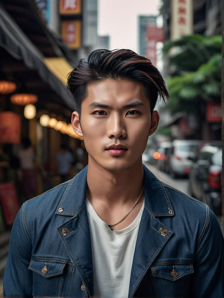 A 30-year-old Indonesian male model