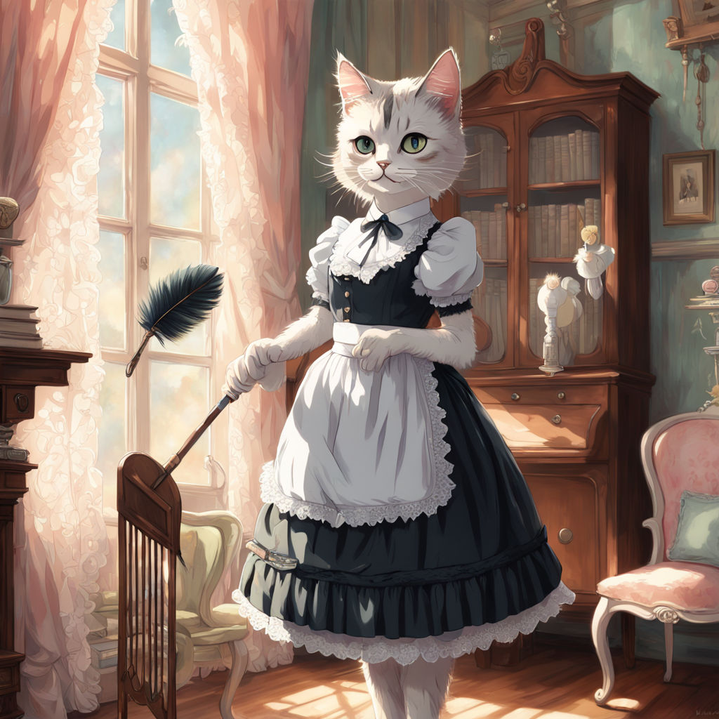 saul goodman in a catboy maid outfit