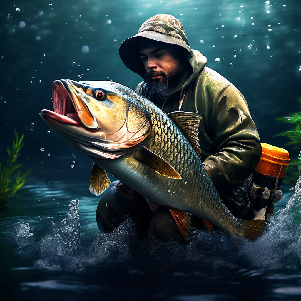 fantasy art fisherman skeleton fishing golden items - Playground