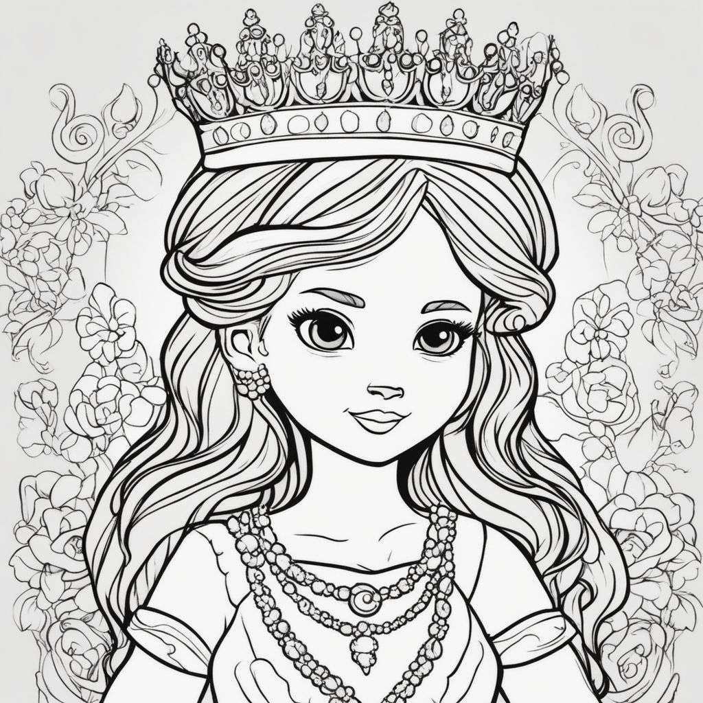 Princesa fofinha para colorir by Samuel Idelfonso - Playground