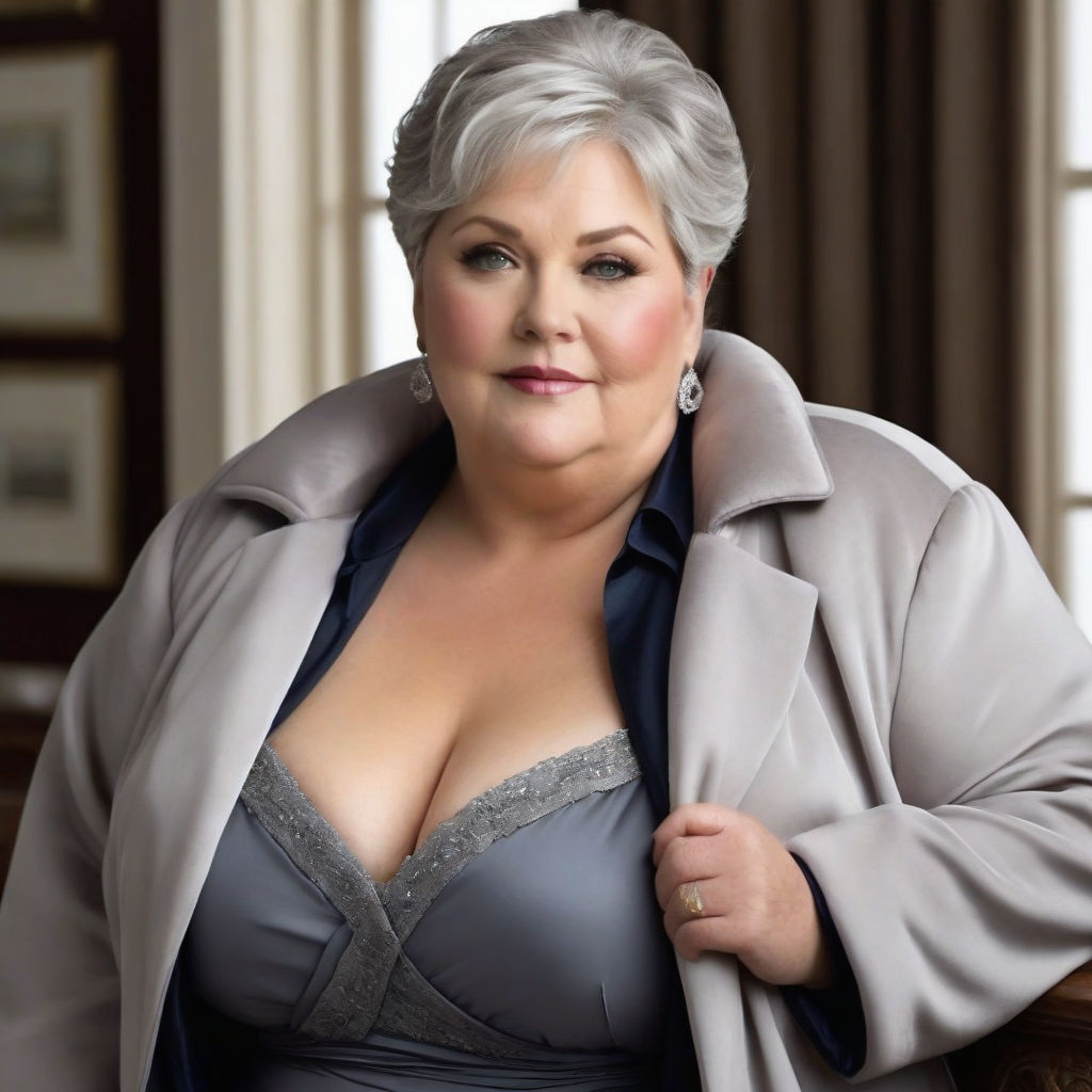 55 year old fat ladies wearing pretty satin bras and panties